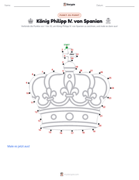 König Philipp IV. von Spanien druckbare Arbeitsblatt Vorschau