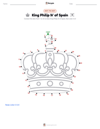 King Philip IV of Spain printable worksheet preview
