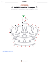 Aperçu de la feuille de travail imprimable Roi Philippe IV d'Espagne