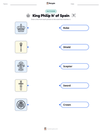 King Philip IV of Spain printable worksheet preview