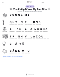 Xem trước tài liệu in sẵn Vua Philip IV của Tây Ban Nha
