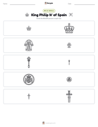 King Philip IV of Spain printable worksheet preview