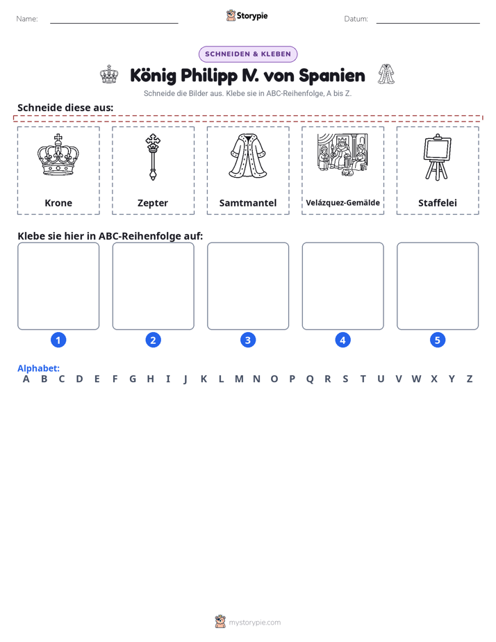 Schneiden & Einfügen Alphabet
