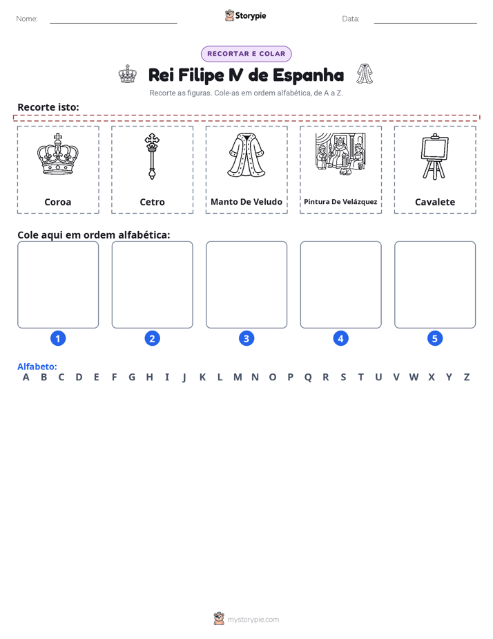 Recortar & Colar Alfabeto