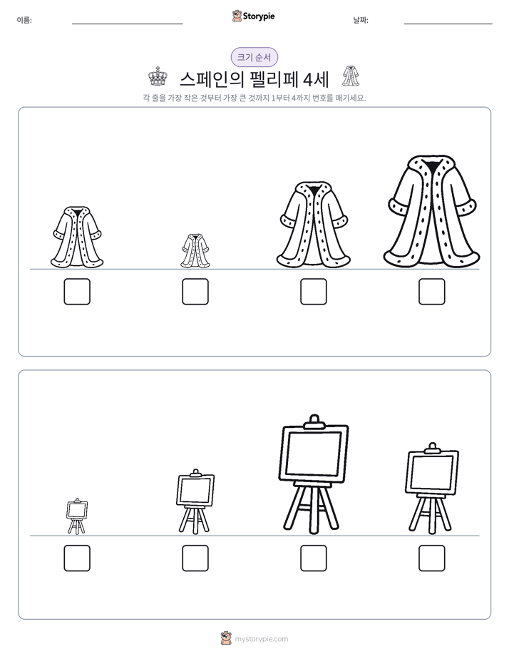 크기 순서