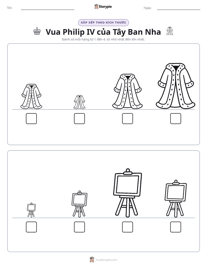 Thứ Tự Kích Thước