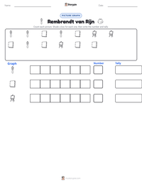 Rembrandt van Rijn printable worksheet preview