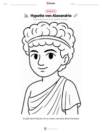 Hypatia von Alexandria druckbare Arbeitsblatt Vorschau