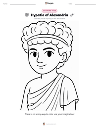 Hypatia of Alexandria printable worksheet preview