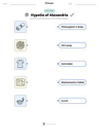 Hypatia of Alexandria printable worksheet preview