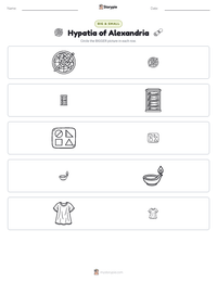 Hypatia of Alexandria printable worksheet preview
