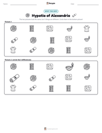 Hypatia of Alexandria printable worksheet preview