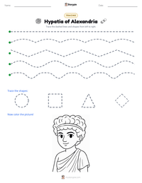 Hypatia of Alexandria printable worksheet preview