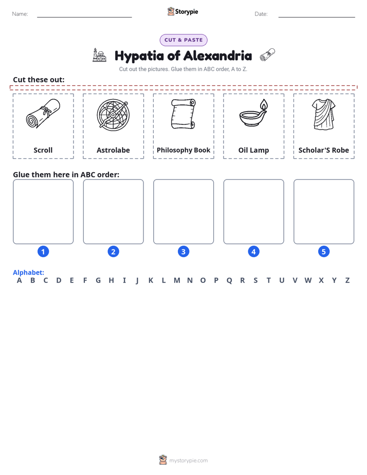 Cut & Paste Alphabet