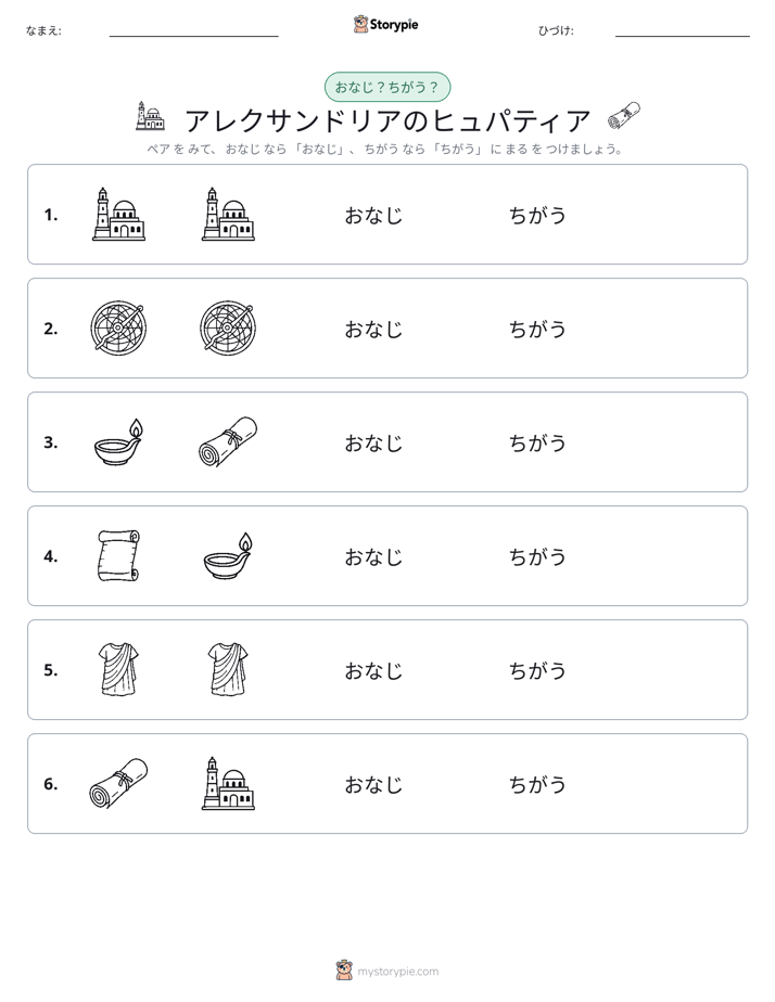 同じか違うか