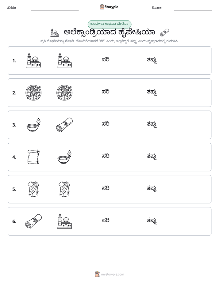 ಒಂದೇ ಅಥವಾ ವಿಭಿನ್ನ