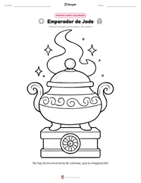 Vista previa de la hoja de trabajo imprimible de Emperador de Jade