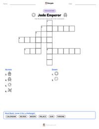 Jade Emperor printable worksheet preview
