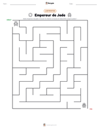 Aperçu de la feuille de travail imprimable Empereur de Jade