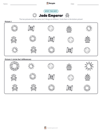 Jade Emperor printable worksheet preview