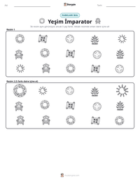 Yeşim İmparator yazdırılabilir çalışma sayfası önizlemesi
