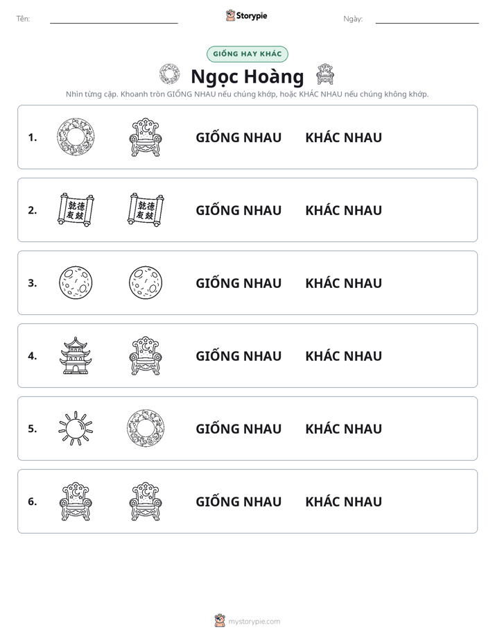 Giống Hay Khác
