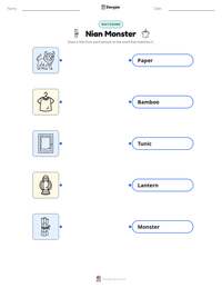 Nian Monster printable worksheet preview