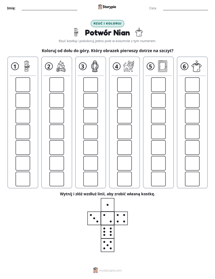 Rzuć i koloruj