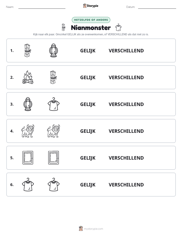 Zelfde of Verschillend