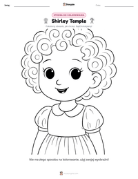 Podgląd drukowalnego arkusza ćwiczeń Shirley Temple