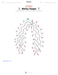 Shirley Temple printable worksheet preview