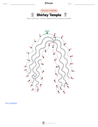 Anteprima della scheda stampabile di Shirley Temple