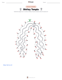 Shirley Temple afdrukbare werkblad voorbeeld