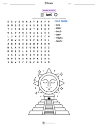 Inti printable worksheet preview