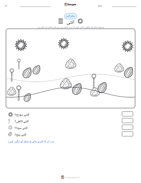 گنتی کا منظر
