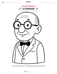 Podgląd drukowalnego arkusza ćwiczeń Le Corbusier