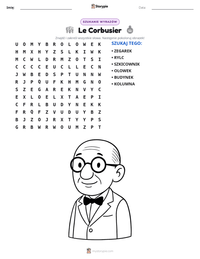 Podgląd drukowalnego arkusza ćwiczeń Le Corbusier