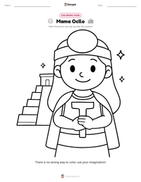 Mama Ocllo printable worksheet preview