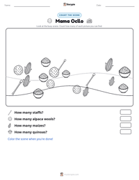 Mama Ocllo printable worksheet preview