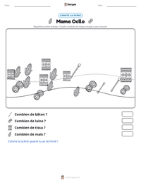 Aperçu de la feuille de travail imprimable Mama Ocllo