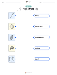 Mama Ocllo printable worksheet preview