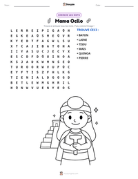 Aperçu de la feuille de travail imprimable Mama Ocllo