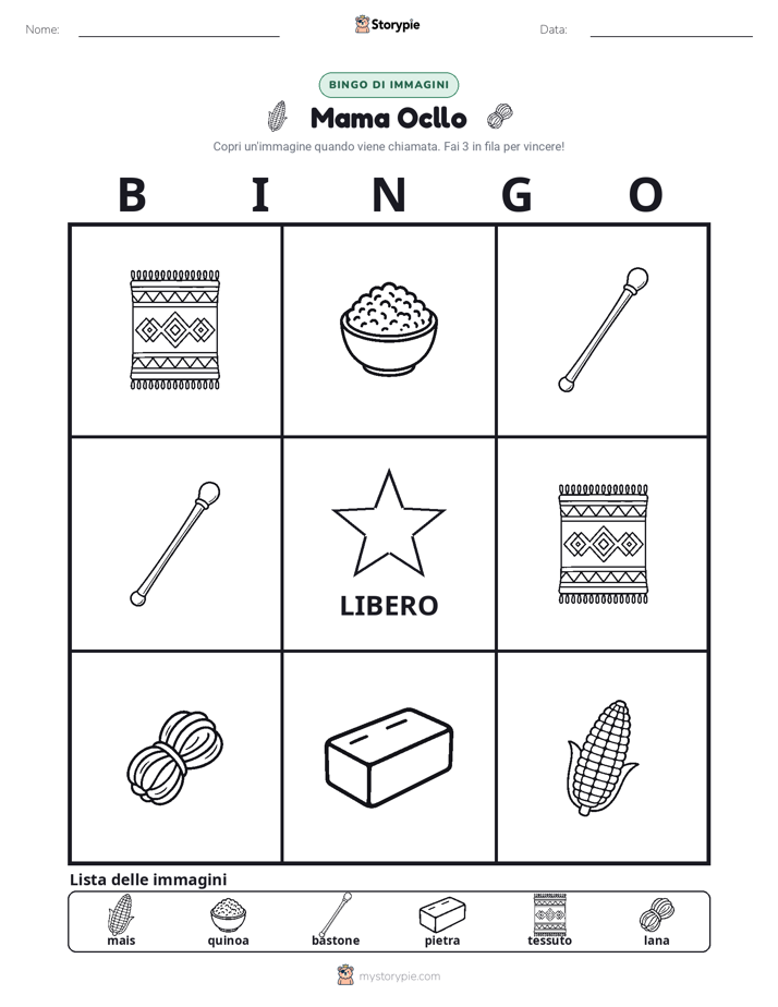 Bingo delle Immagini