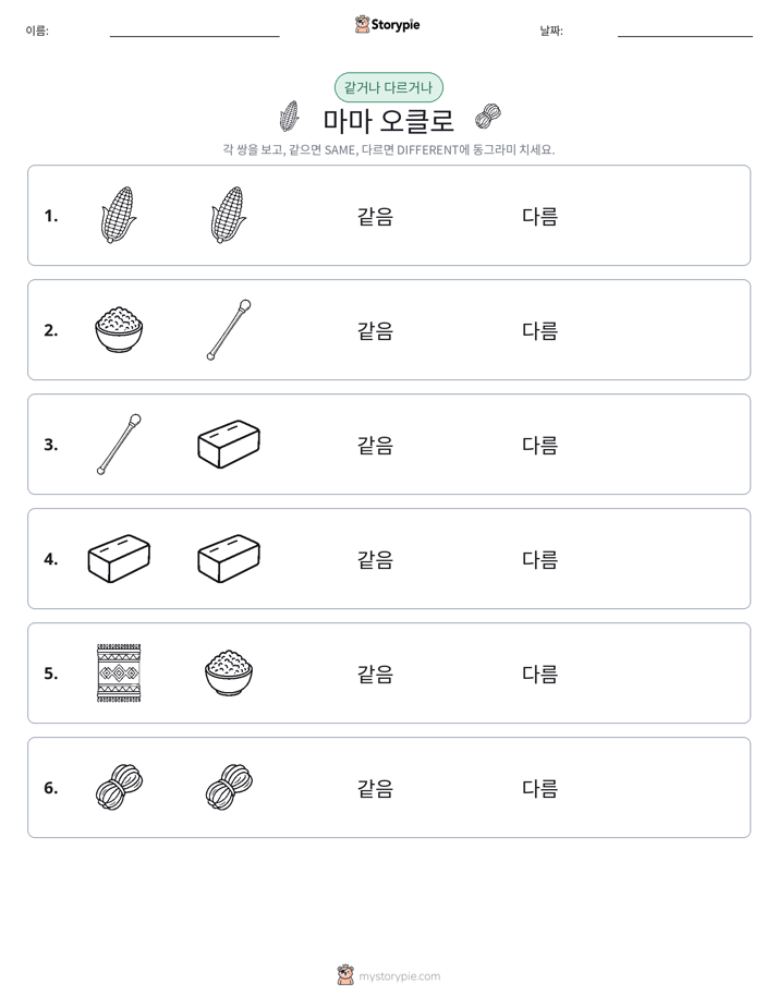 같은 것 또는 다른 것