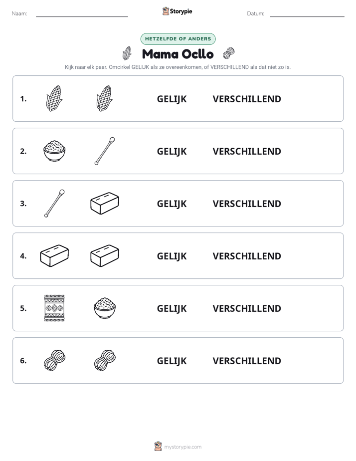 Zelfde of Verschillend