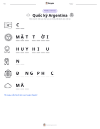 Xem trước tài liệu in sẵn Quốc kỳ Argentina