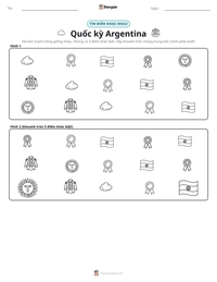 Xem trước tài liệu in sẵn Quốc kỳ Argentina