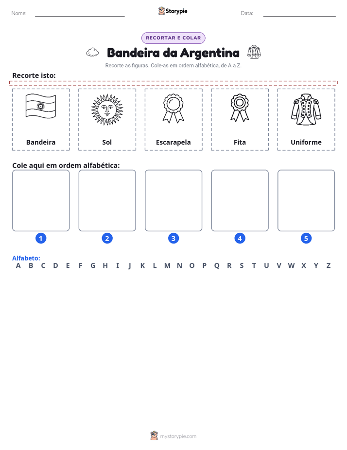 Recortar & Colar Alfabeto