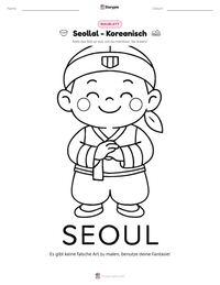 Seollal - Koreanisch druckbare Arbeitsblatt Vorschau