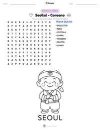 Anteprima della scheda stampabile di Seollal - Coreano